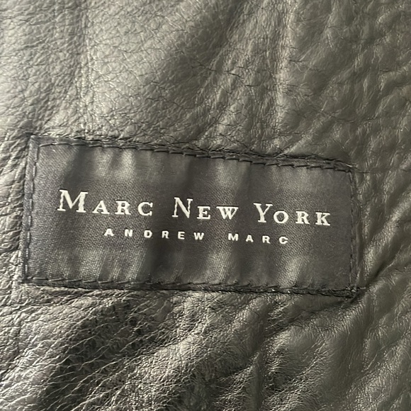 Men’s XL leather coat with shearling lining - Picture 4 of 7